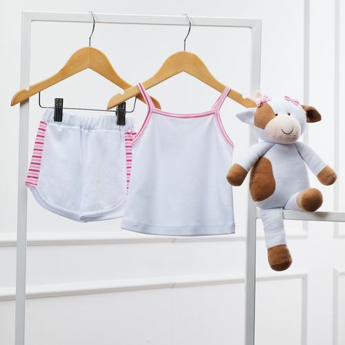 Pijama Infantil Curto Emma em Algodão Pima