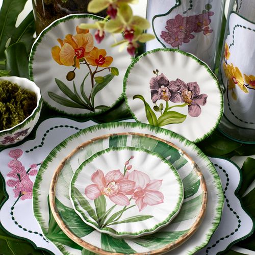 Orchid Dessert Plate