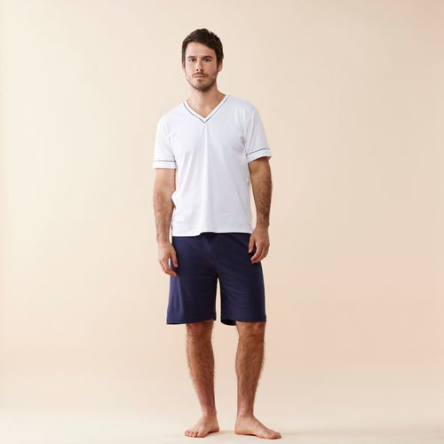 Pijama Masculino Curto em Algodão Pima Marcelo