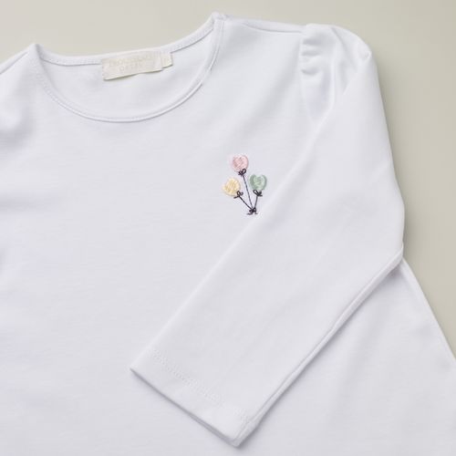 Camisola Infantil em Algodão Pima Manga Longa Marcelinha