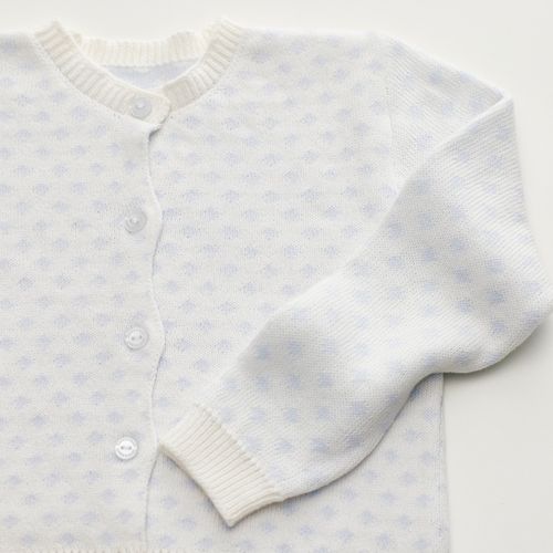 Cardigan Infantil em Tricot de Algodão Sam