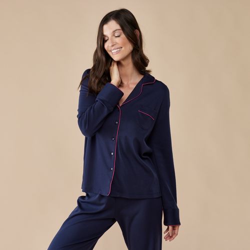 Pijama Feminino Longo em Algodão Pima Marcela