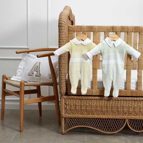 Stripes Cotton Knit Jumpsuit