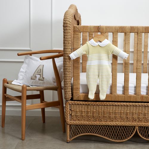 Stripes Cotton Knit Jumpsuit