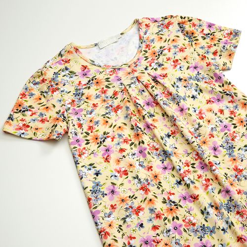 Camisola Infantil Estampada em Algodão Pima Flore