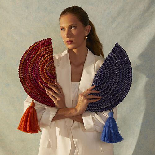 Clutch em Palha Shell - Trousseau + Nannacay