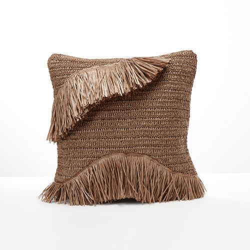 Capa de Almofada em Raffia Natural - Trousseau + Nannacay