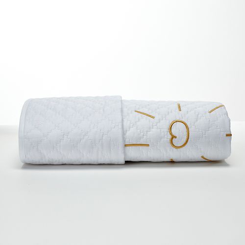 Pío Bird Embroidered Quilted Crib Quilt