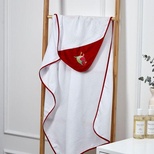 Pio Pássaro Embroidered Diaper Towel