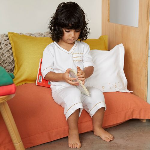 Children's Short Pajamas in Pima Pio Cotton