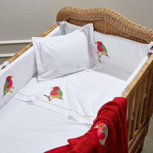 Pio Embroidered Crib Pillowcase