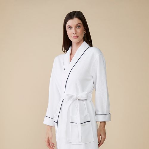 Unisex Robe in Piquet Rohdes