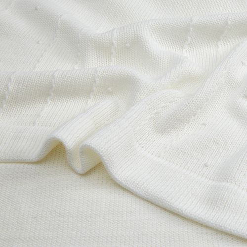 Manta Infantil em Tricot Nature