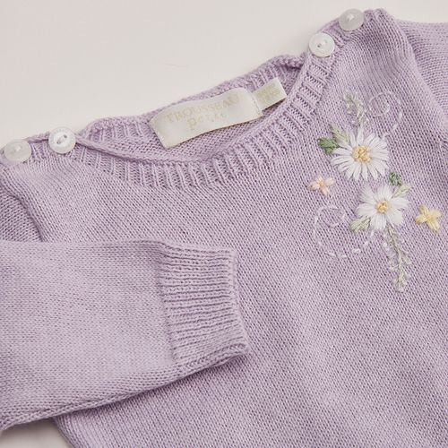 Macacão em Tricot em Algodão Gardênia