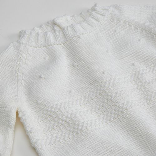 Macacão de Bebê em Tricot Nature