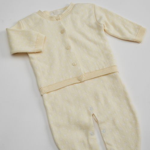 Sunny Cotton Knit Baby Set
