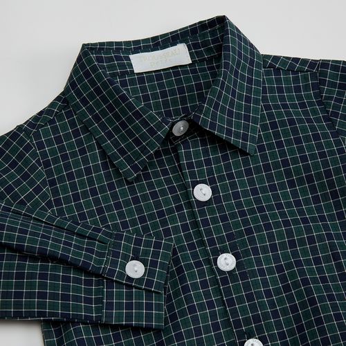 Body Camisa Xadrez em Algodão Charles