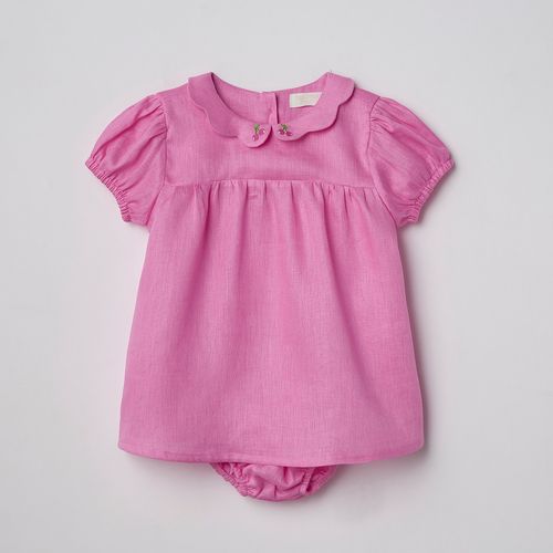 Vestido Infantil em Linho Cherry