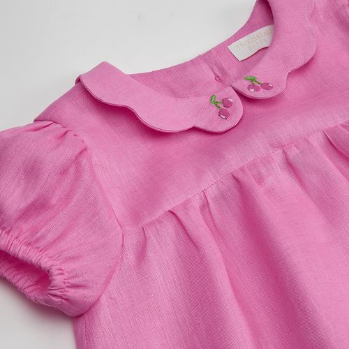 Vestido Infantil em Linho Cherry