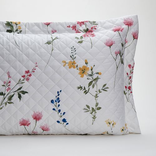 Porta-Travesseiro Matelassado 300 Fios Fleur