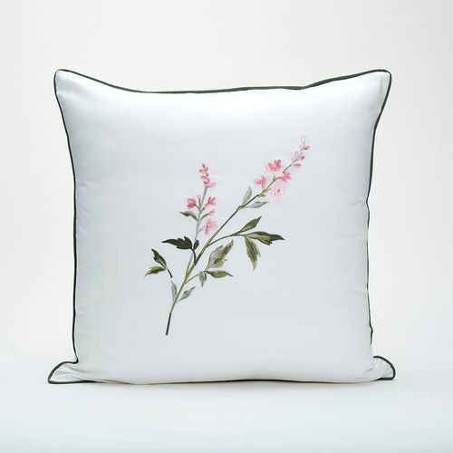 Capa de Almofada Bordada Fleur 50x50