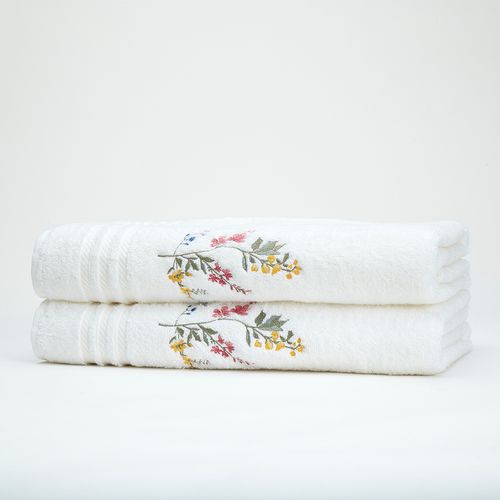 Fleur Embroidered Bath Towel