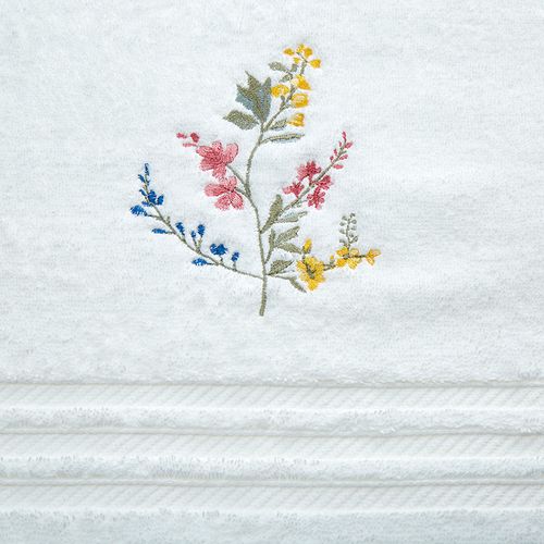 Fleur Embroidered Bath Towel
