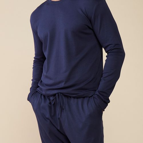 Long Sleeve T-Shirt in Pima Artic Cotton