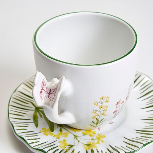 Bouquet Tea Cup With Saucer