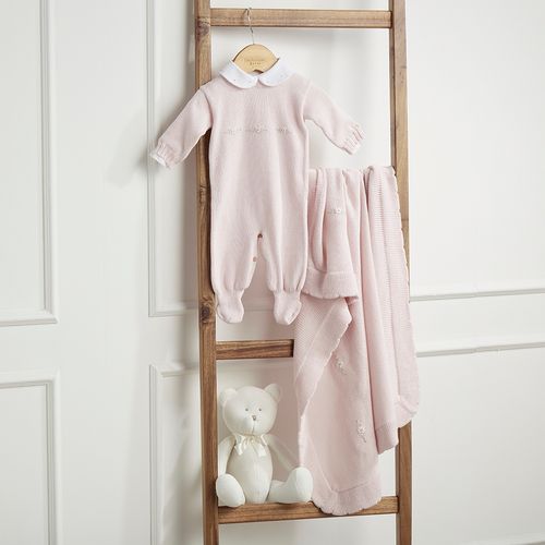 Saída de Maternidade Cor Rosa Com 3 Peças Azaleia