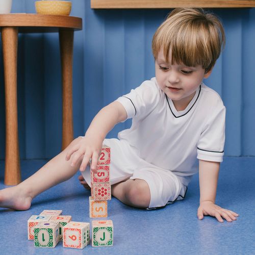 Children's Short Pajamas in Cotton Pima Marcelinho