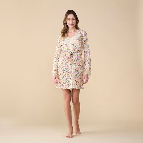 Robe Feminino em Algodão Pima Flore