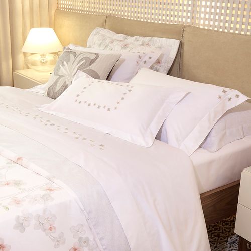 Kehau Garden 300 Thread Count Embroidered Cushion Cover 35cm x 70cm