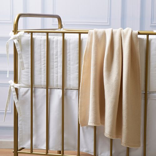 Sandy Cotton Knitted Children's Blanket