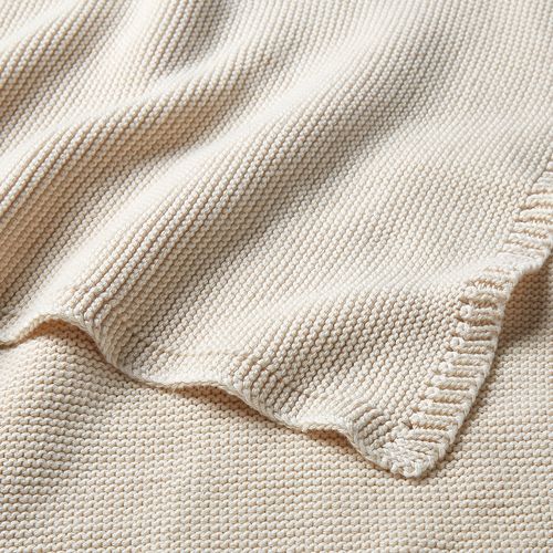 Sandy Cotton Knitted Children's Blanket