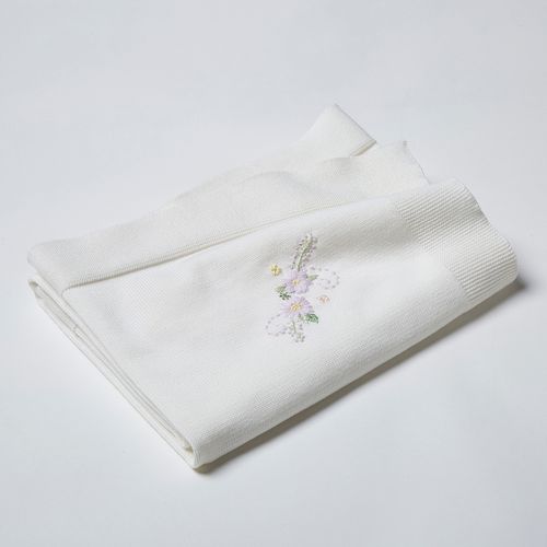 Manta Infantil em Tricot de Algodão Gardênia