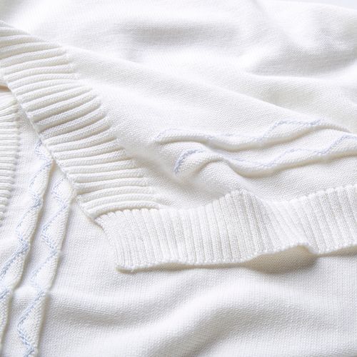Manta Infantil em Tricot de Algodão Ocean