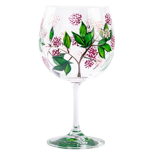 Taça de Cristal Com Titânio Fleur Rosa