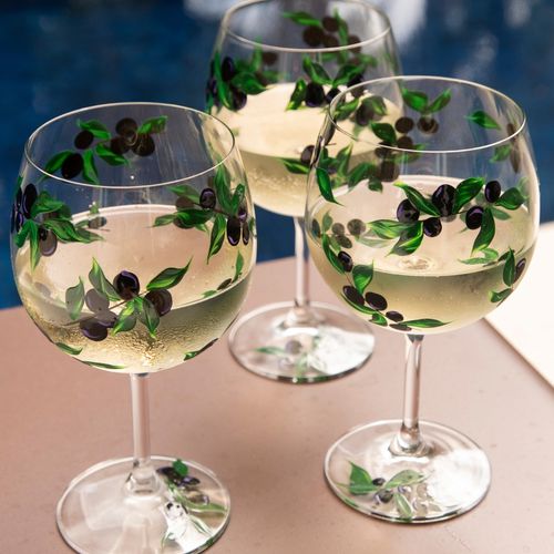Taça de Cristal Com Titânio Jabuticaba