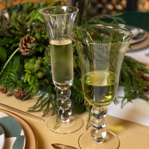 Taça Para Champagne de Cristal Bubble