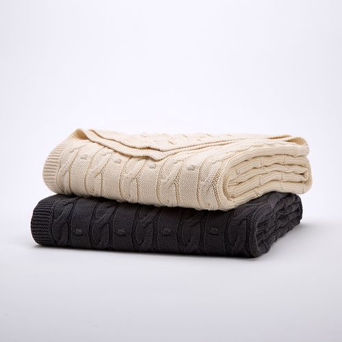 Manta em Tricot Treccia 1,25m x 1,50m