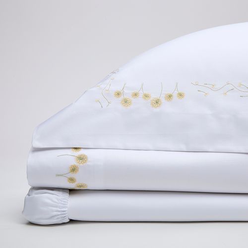 Jogo de Lençol Para Mini Cama 300 Fios Dentdelion