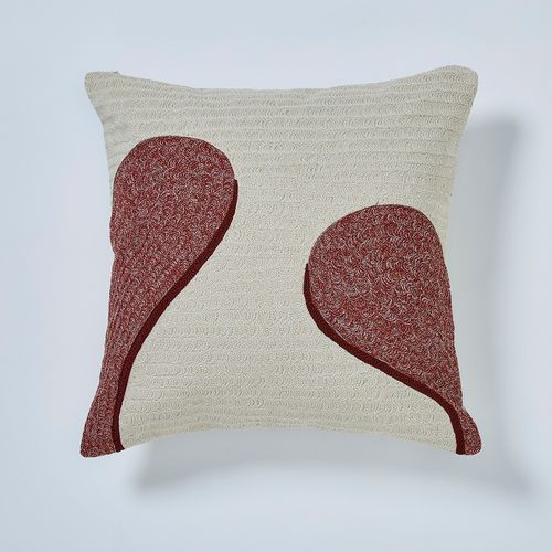 Capa de Almofada Bordada Hug 50cm x 50cm