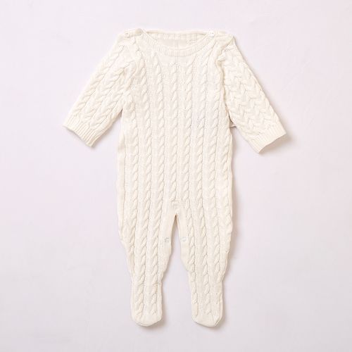 Macacão de Bebê em Tricot de Algodão Sunflower