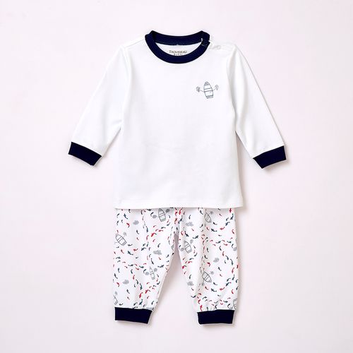 Pijama Infantil Longo em Algodão Pima Sea