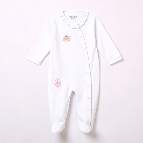 Macacão de Bebê de Algodão Pima Bordado Molly