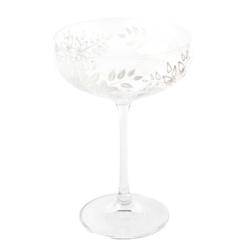 Taça Coupe de Cristal Com Titânio Antonieta Branca