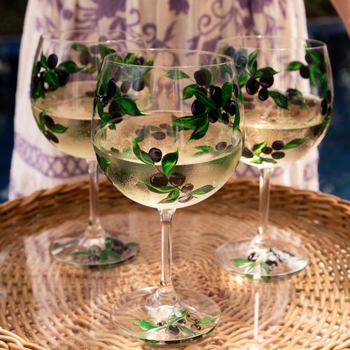 Taça de Cristal Com Titânio Jabuticaba