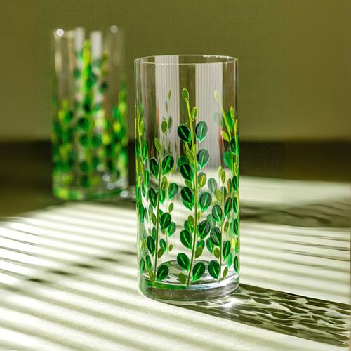 Copo de Cristal Long Drink Leaf