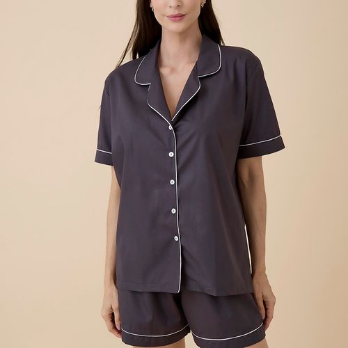 Pijama Feminino Curto em Algodão